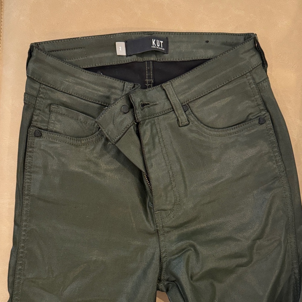 Kut from the Kloth Women's Green Skinny Jeans